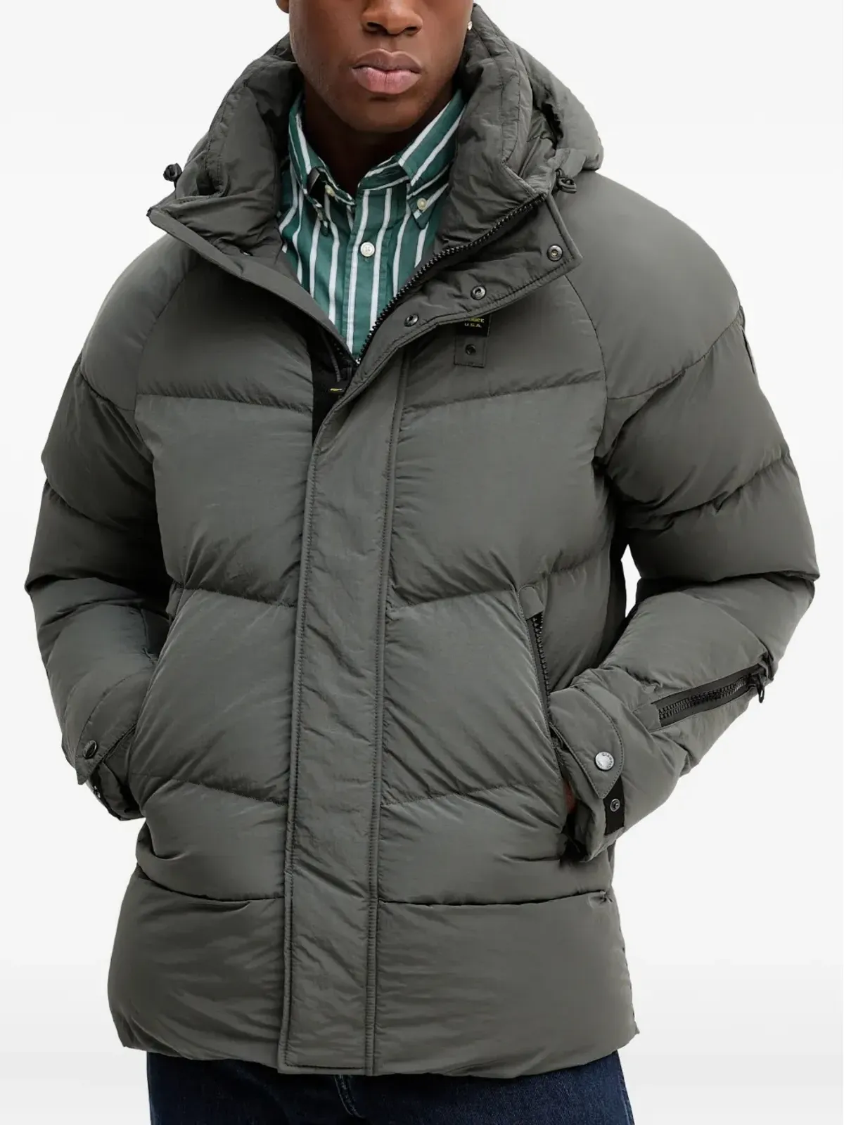 Blauer ジップファスナー付きダウンジャケット - 画像1