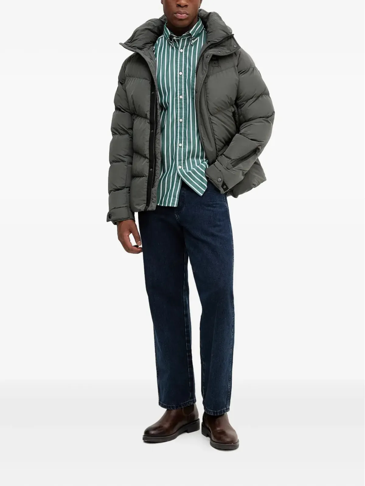 Blauer ジップファスナー付きダウンジャケット - 画像2
