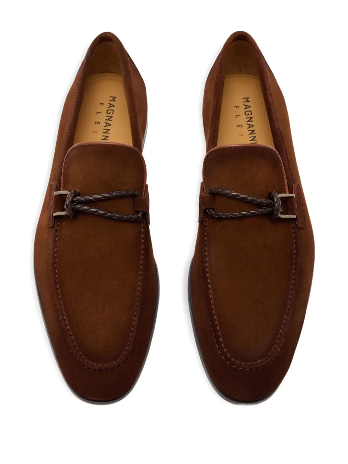 Magnanni スエード ローファー ブラウン - 画像2
