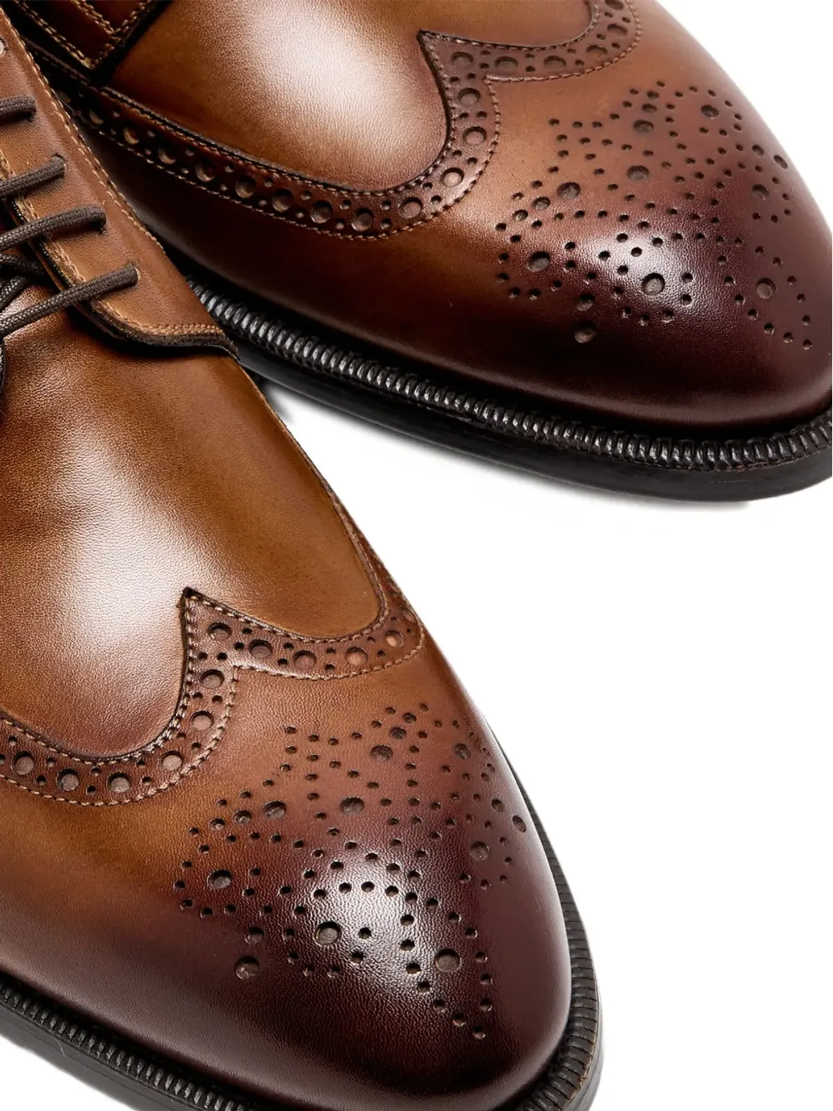 Magnanni パンチング装飾ダービーシューズ - ブラウン - 画像3