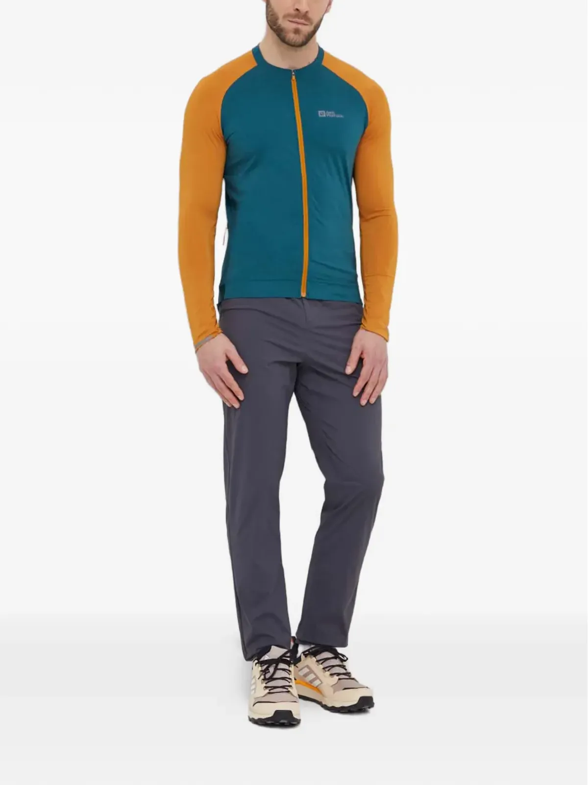 JACK WOLFSKIN Gravex ロングスリーブ ジップ スウェットシャツ - ブルー - 画像2