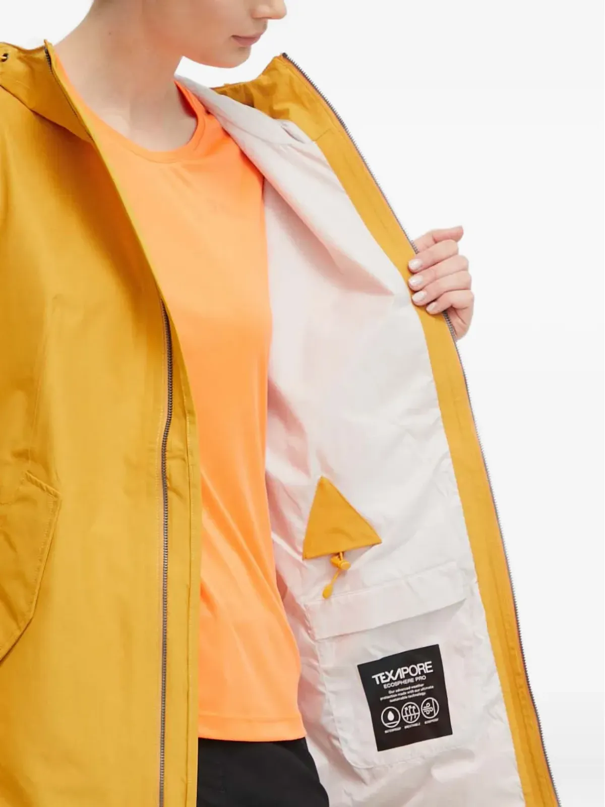 JACK WOLFSKIN Dakar フード付きジップアップパーカ - イエロー - 画像5