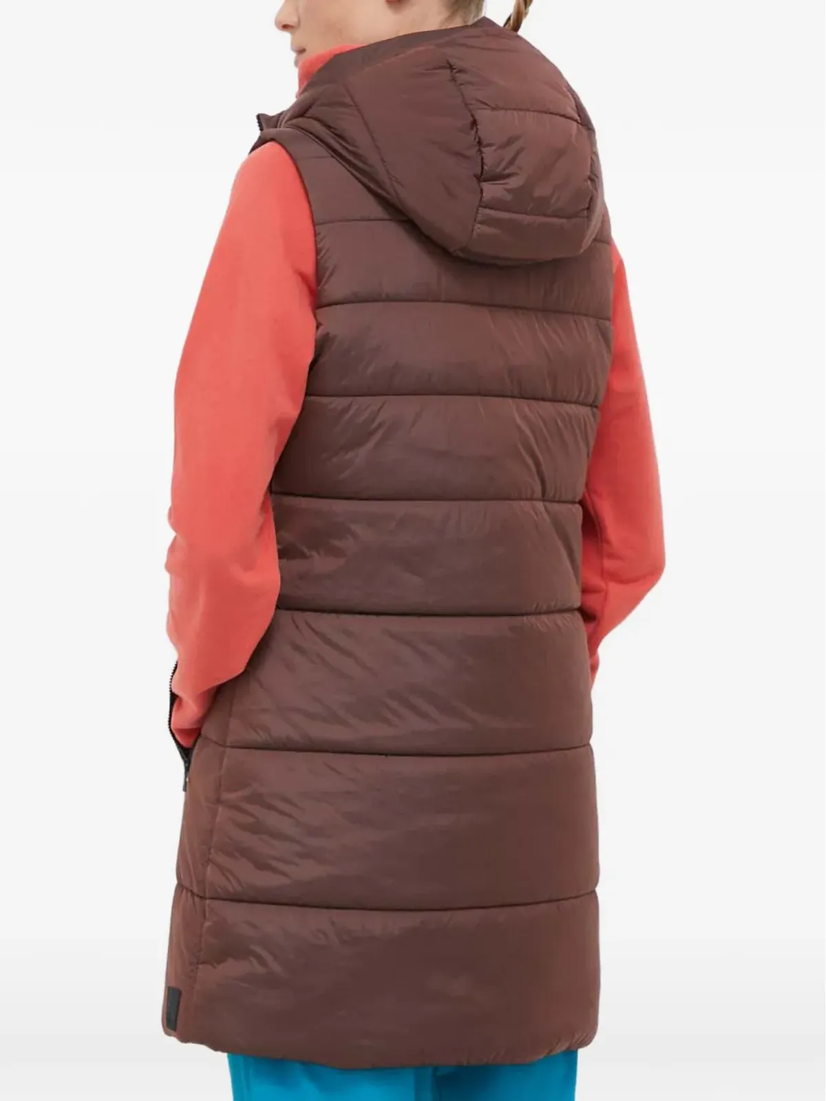 JACK WOLFSKIN hooded padded coat - Brown - 画像3