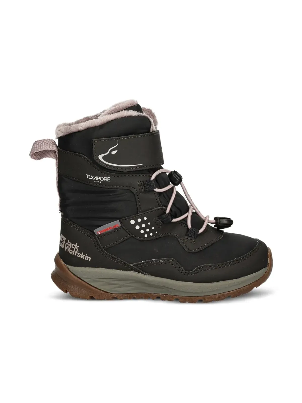 JACK WOLFSKIN ポーラーベア Texapore ハイ ドローストリング ブーツ - ブラウン - 画像2