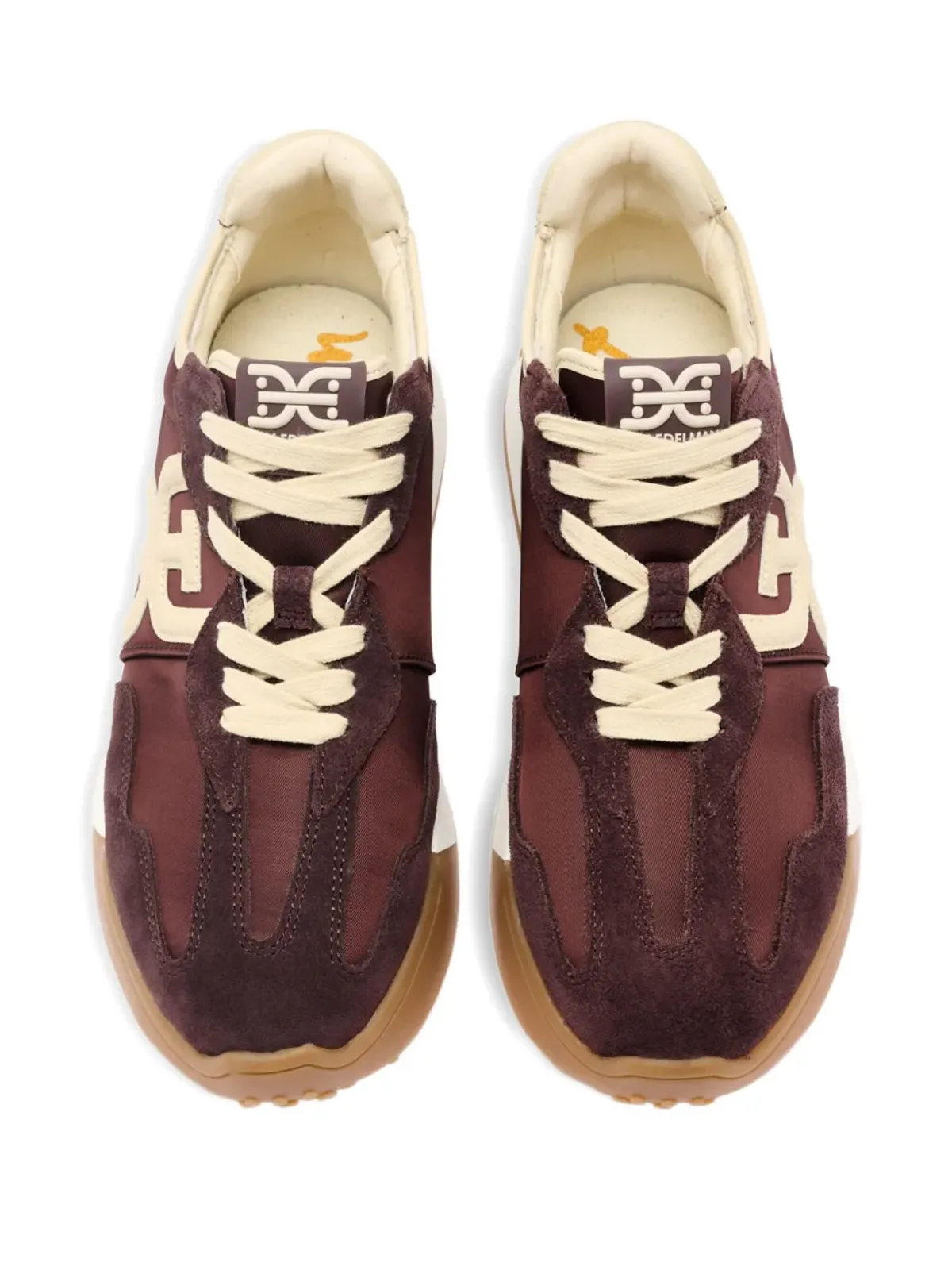 Sam Edelman ロゴエンボス スニーカー ブラウン - 画像2