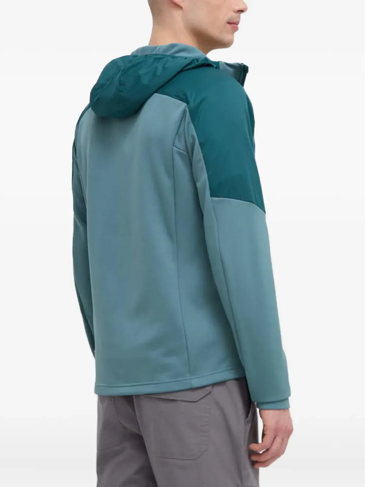 JACK WOLFSKIN フード付きジップファスナーのパフォーマンスジャケット - 画像3