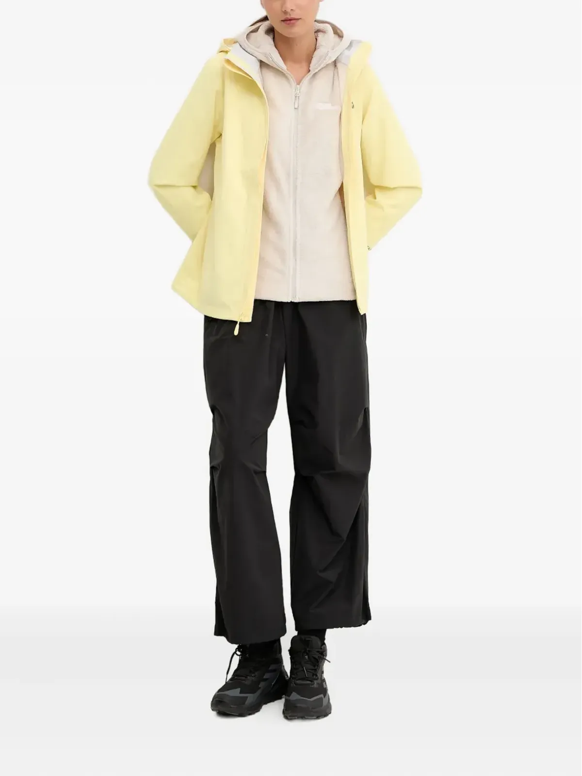 JACK WOLFSKIN Rotwandジップアップフーディ - 画像2