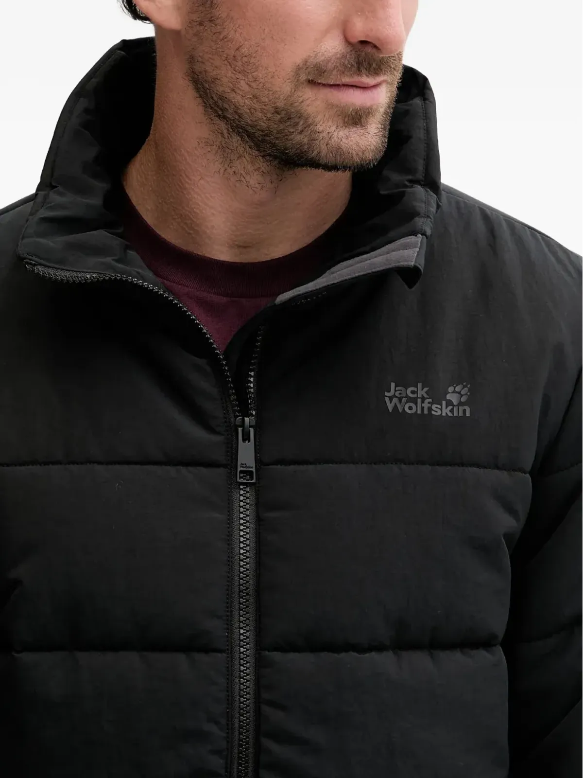 JACK WOLFSKIN Northern Lite ジップファスナー付きパデッドジャケット - ブラック - 画像5