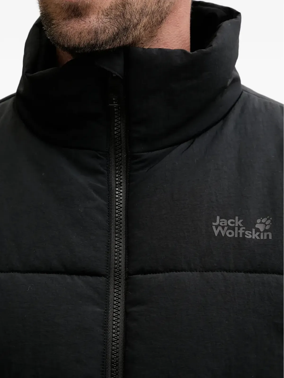 JACK WOLFSKIN Northern Lite ジップファスナー付きパデッドジャケット - ブラック - 画像4