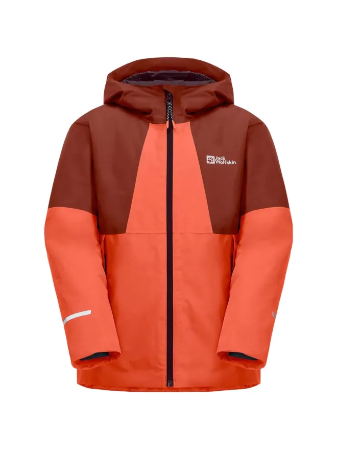 JACK WOLFSKIN JACK WOLFSKIN フード付きカラー・ブロックジャケット（オレンジ）の商品画像