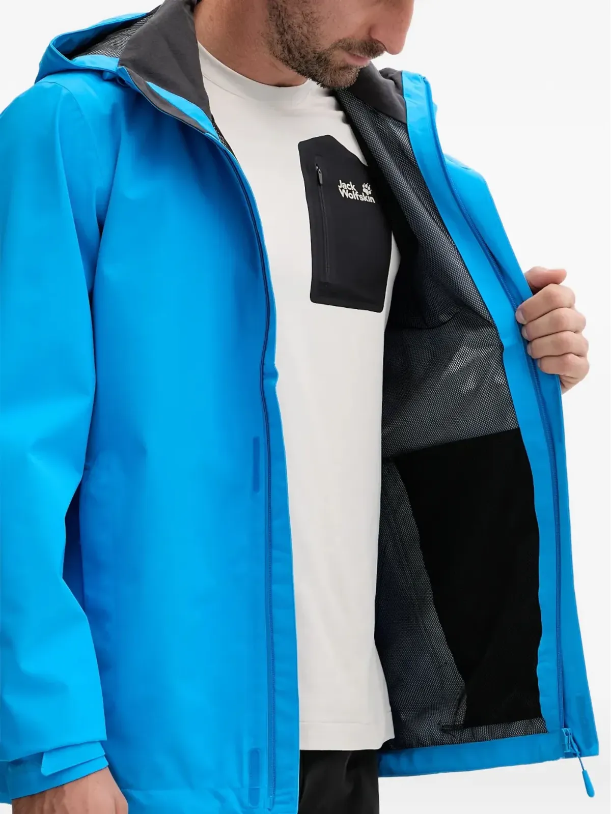 JACK WOLFSKIN Trailtime 2L フード付きジップアップ パフォーマンスジャケット - 画像5