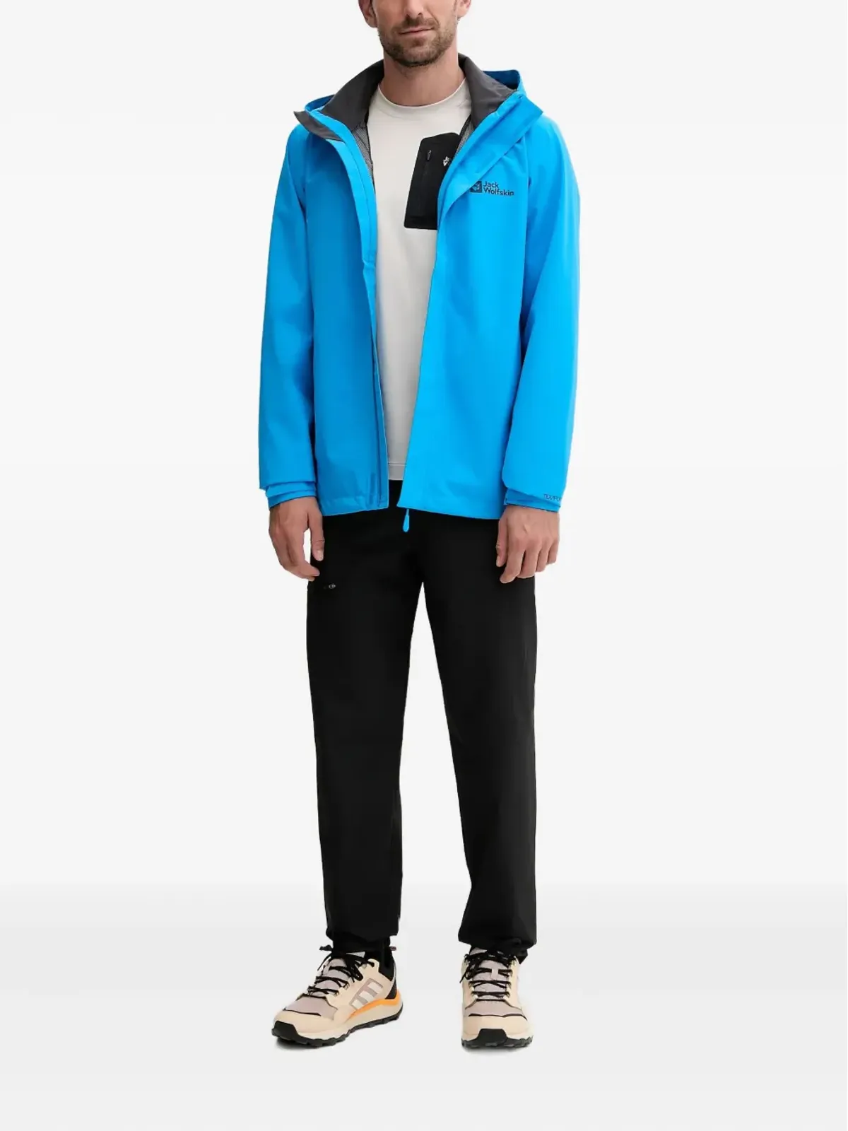 JACK WOLFSKIN Trailtime 2L フード付きジップアップ パフォーマンスジャケット - 画像2