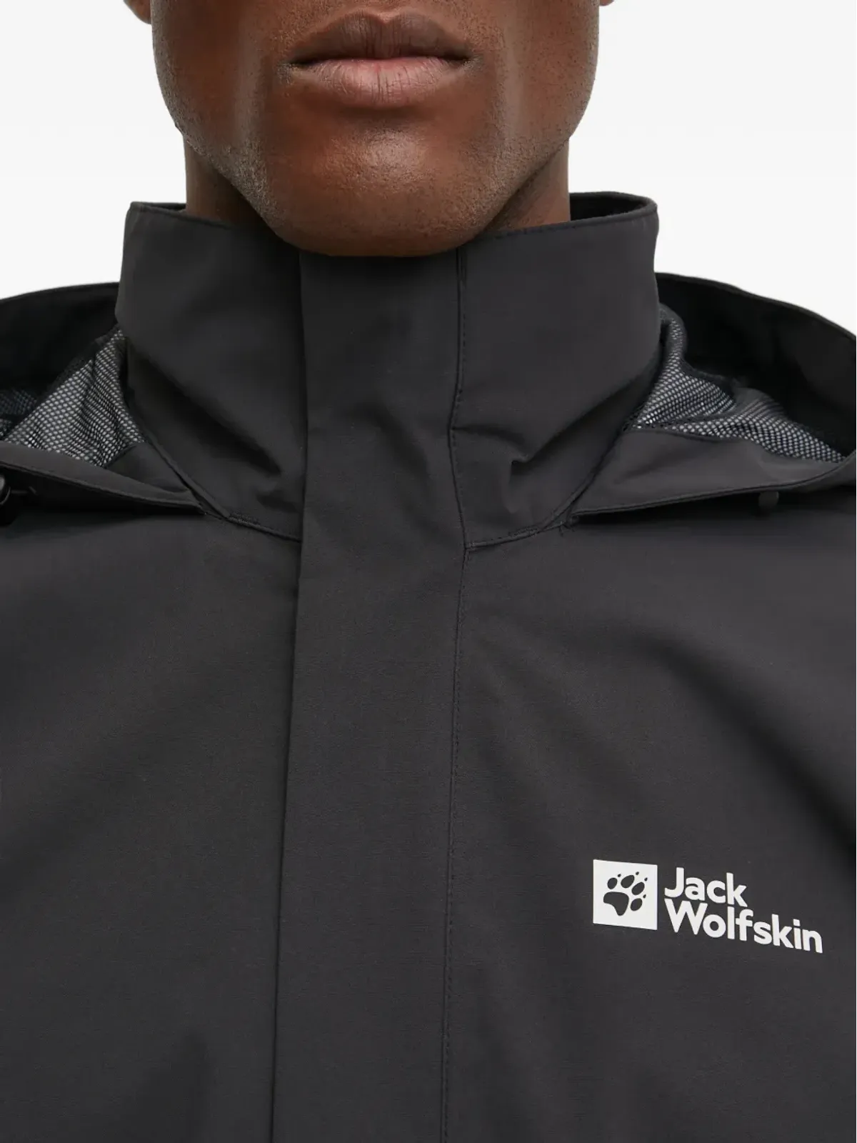 JACK WOLFSKIN ロゴ入りフード付きパフォーマンスジャケット - 画像5