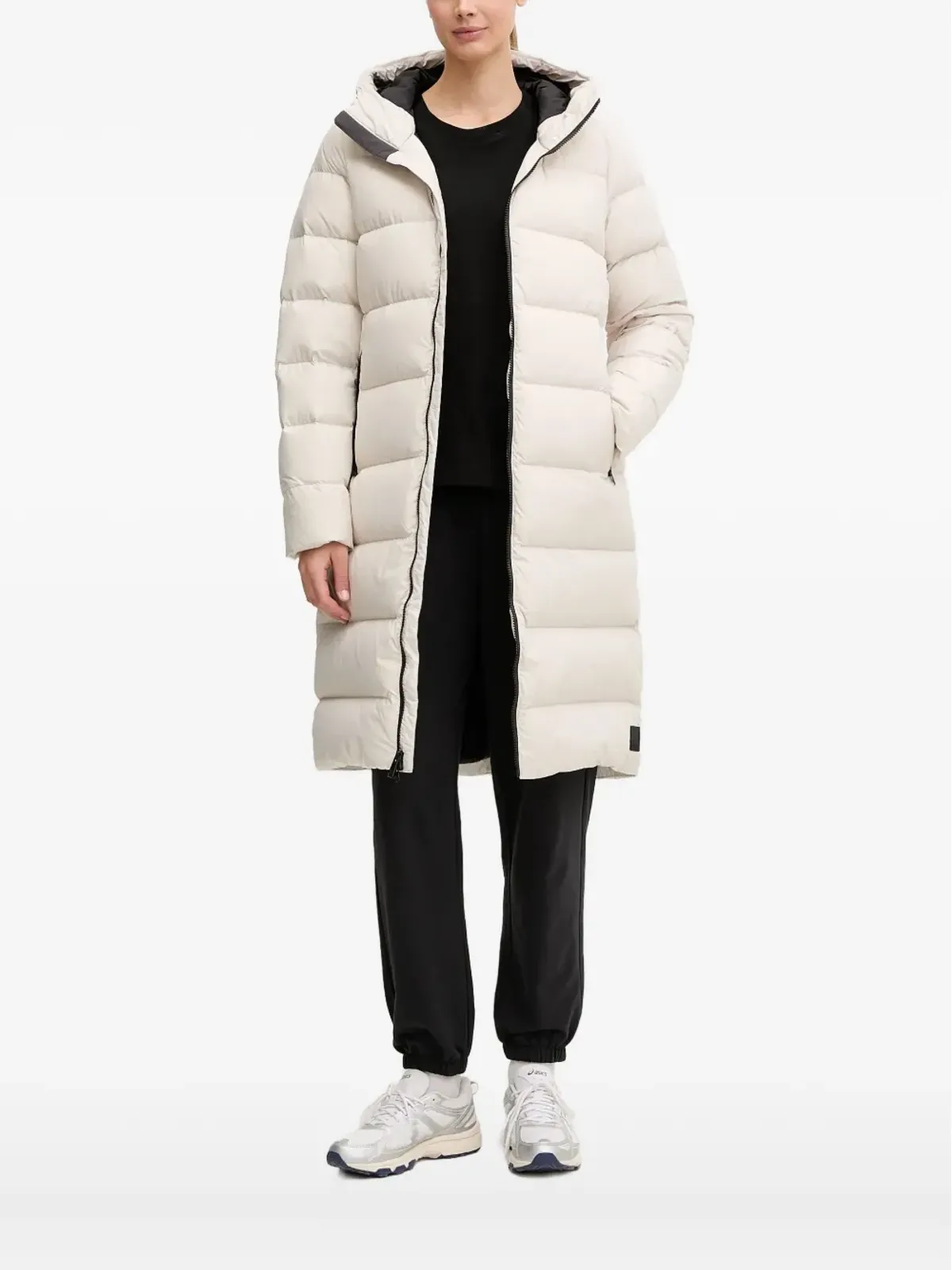JACK WOLFSKIN フード付きキルティングコート - 画像1