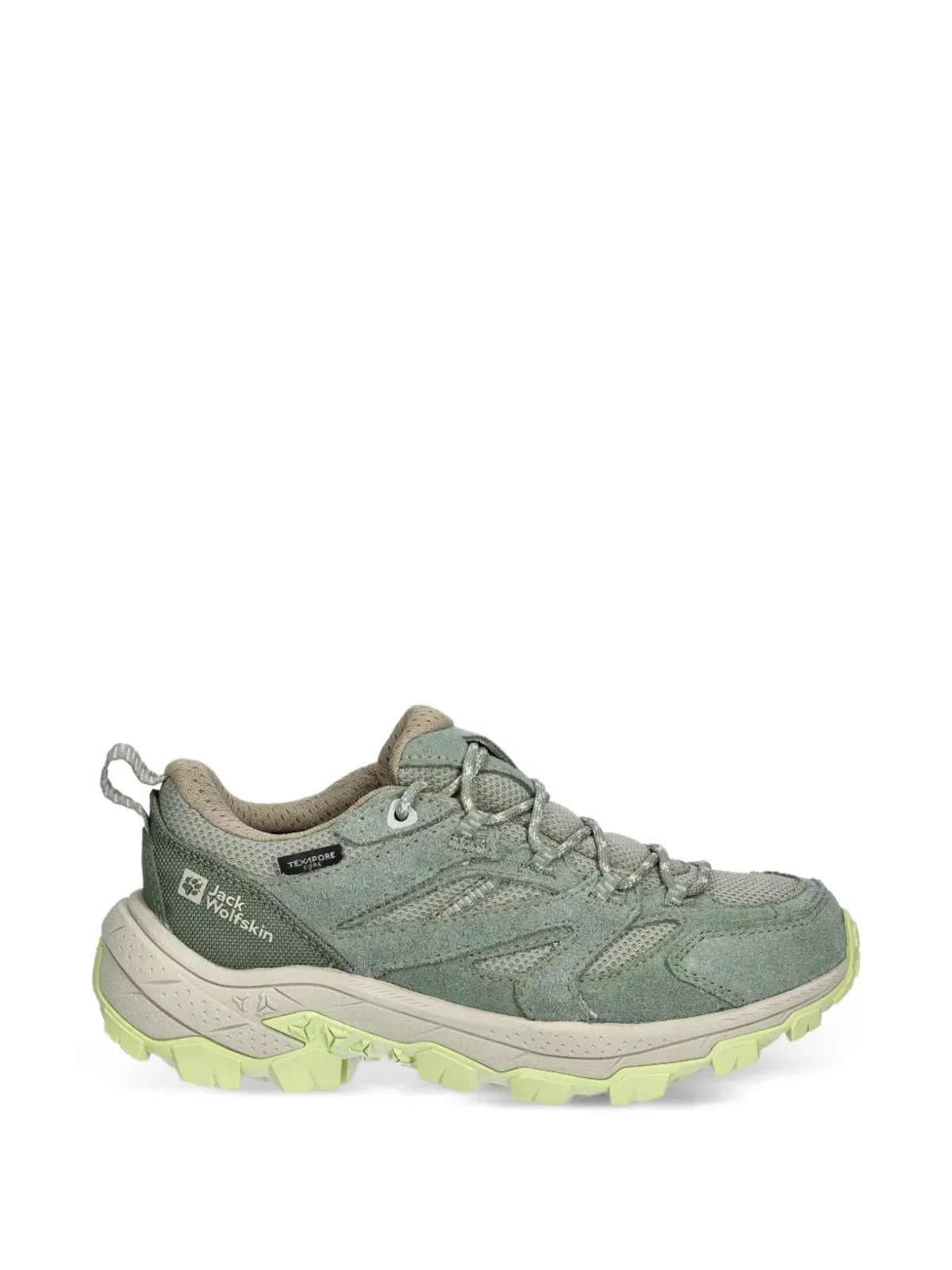 JACK WOLFSKIN Vojo Tour Texapore レースアップスニーカー グリーン - 画像1