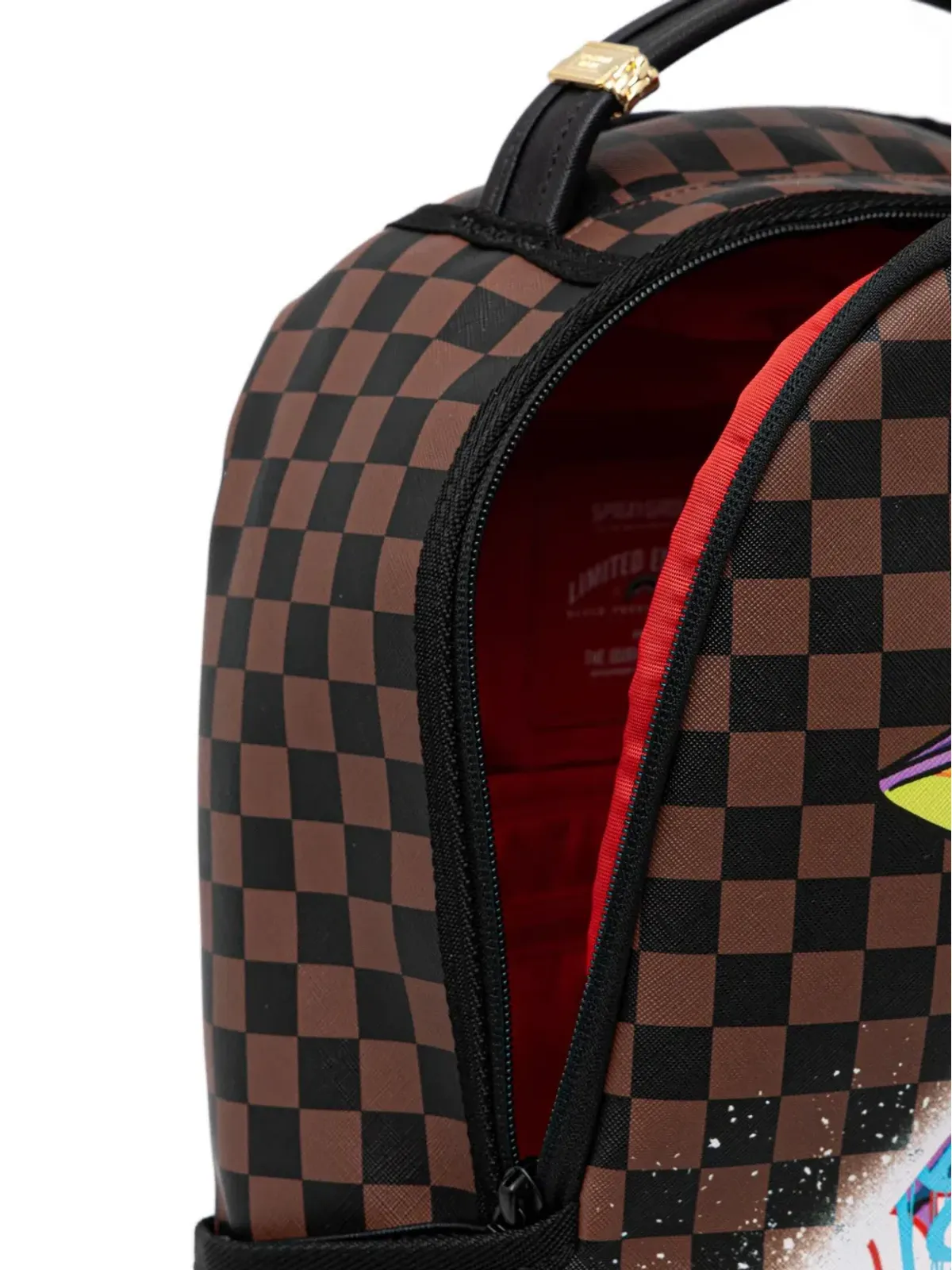 Sprayground チェック柄バックパック - 画像4