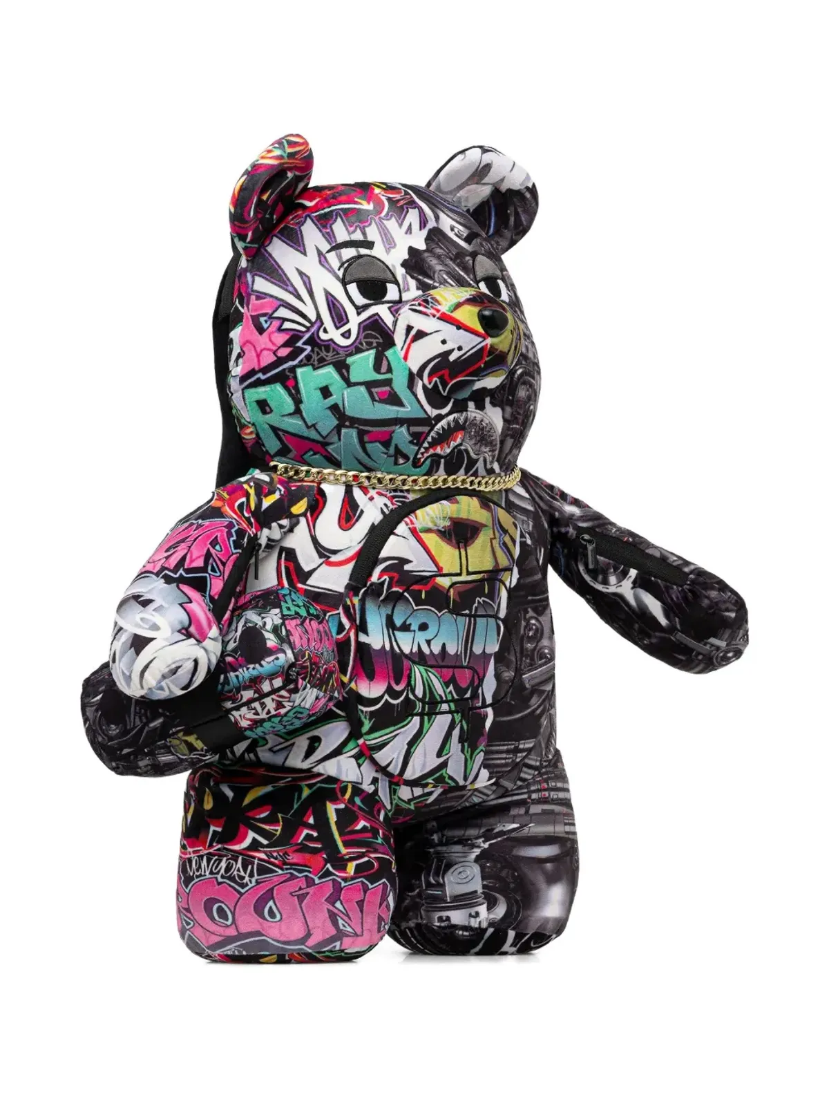 Sprayground グラフィティプリント・ベア型バックパック - 画像2