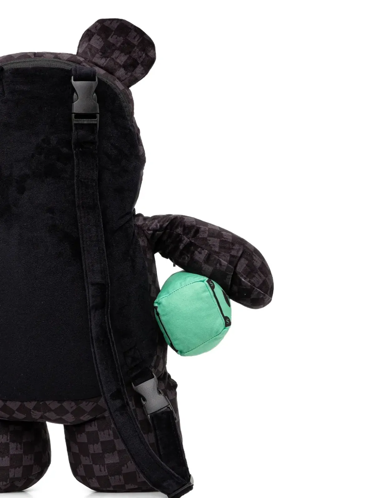 Sprayground チェック柄ベアー型バックパック - 画像3