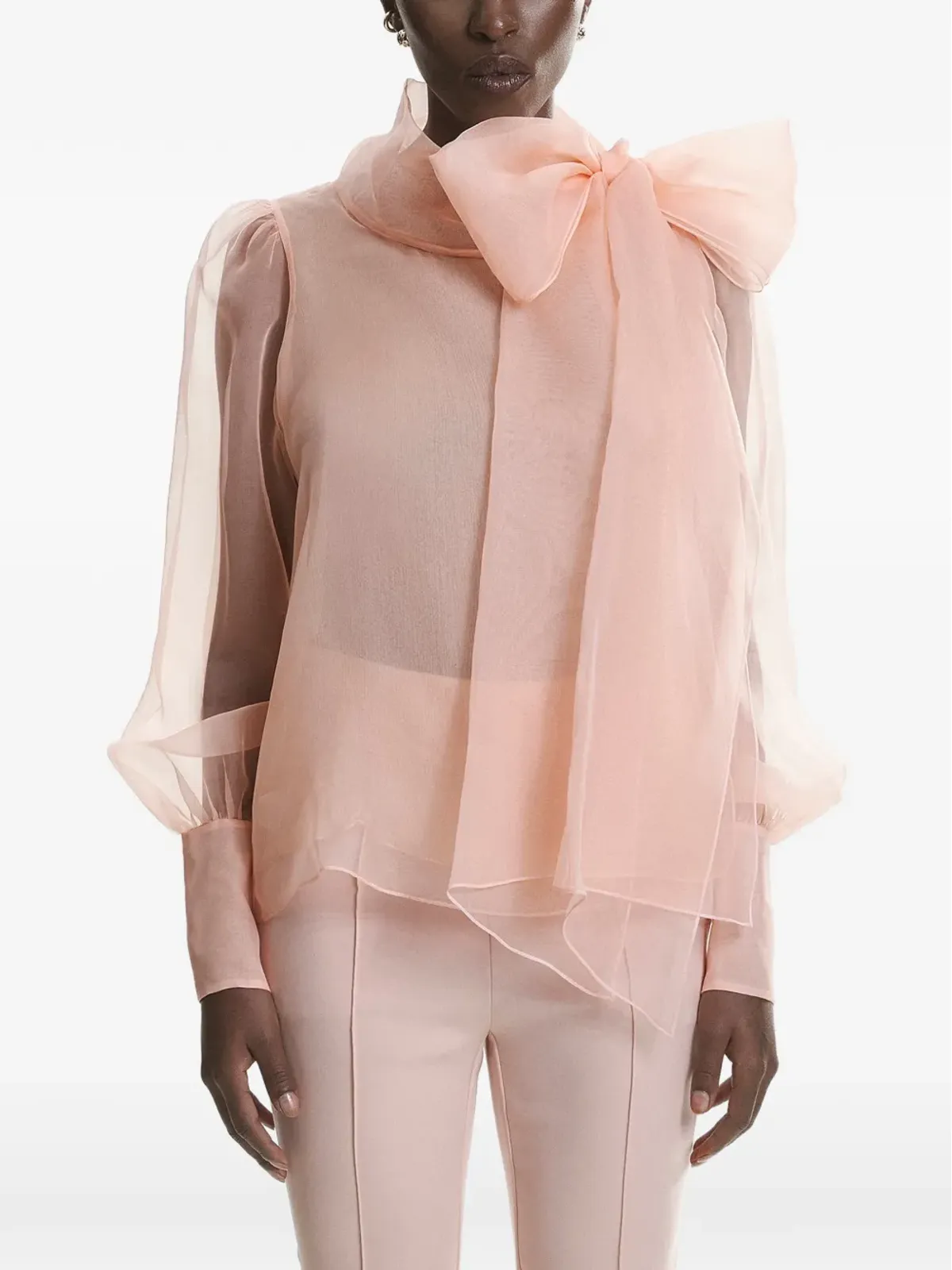 LITA COUTURE Ellise long-sleeve blouse - Pink - 画像4