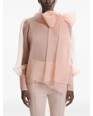 LITA COUTURE Ellise long-sleeve blouse - Pink - サムネイル4