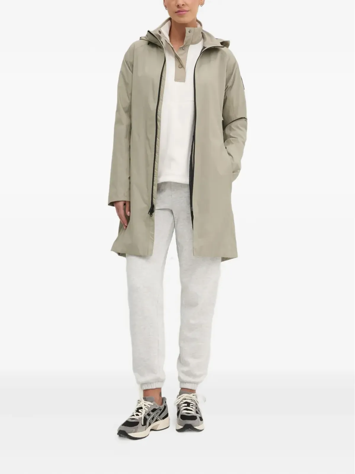 JACK WOLFSKIN Wellsee フード付きトレンチコート - 画像2