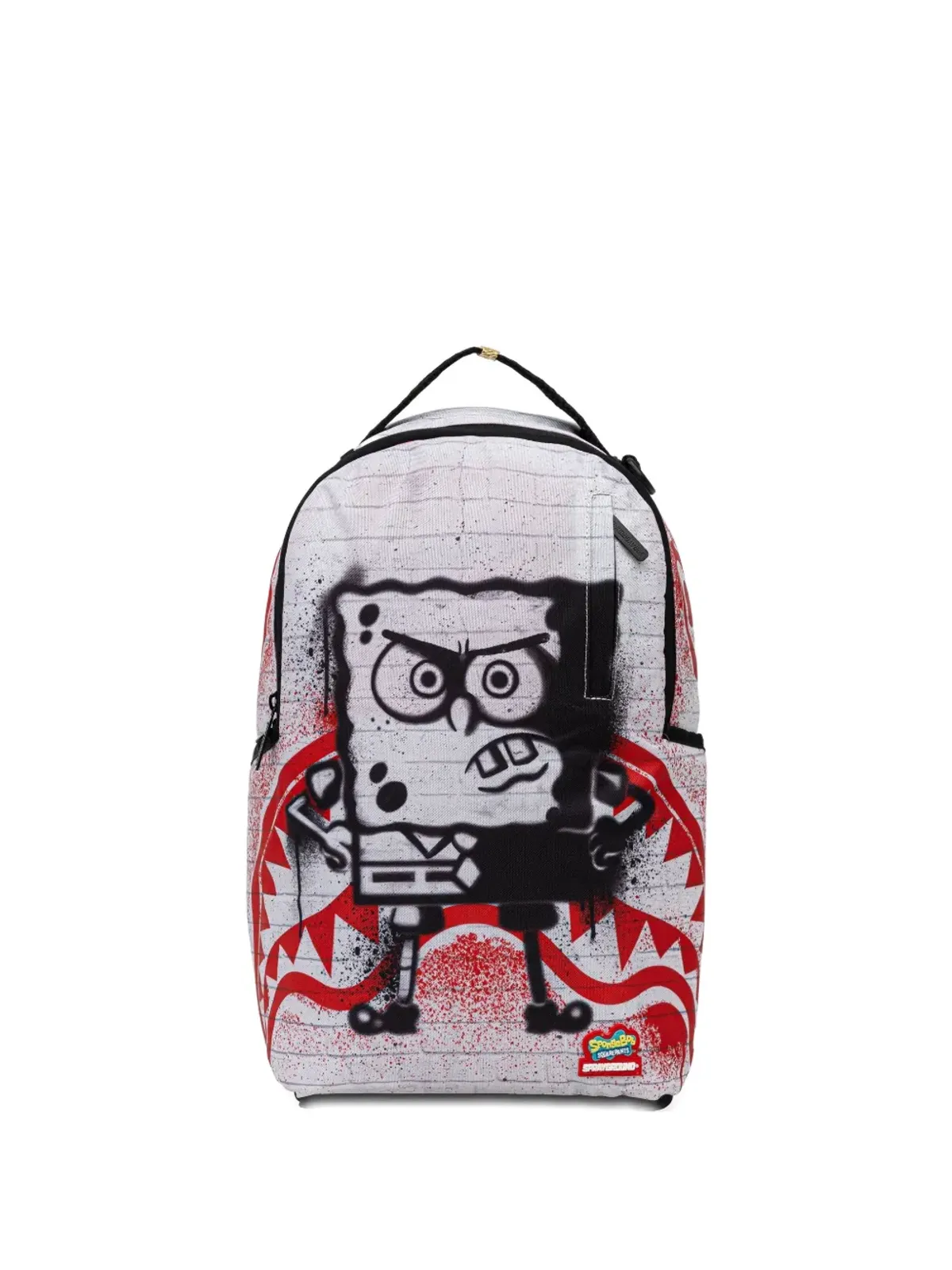 Sprayground スポンジボブプリントバックパック（ホワイト） - 画像1