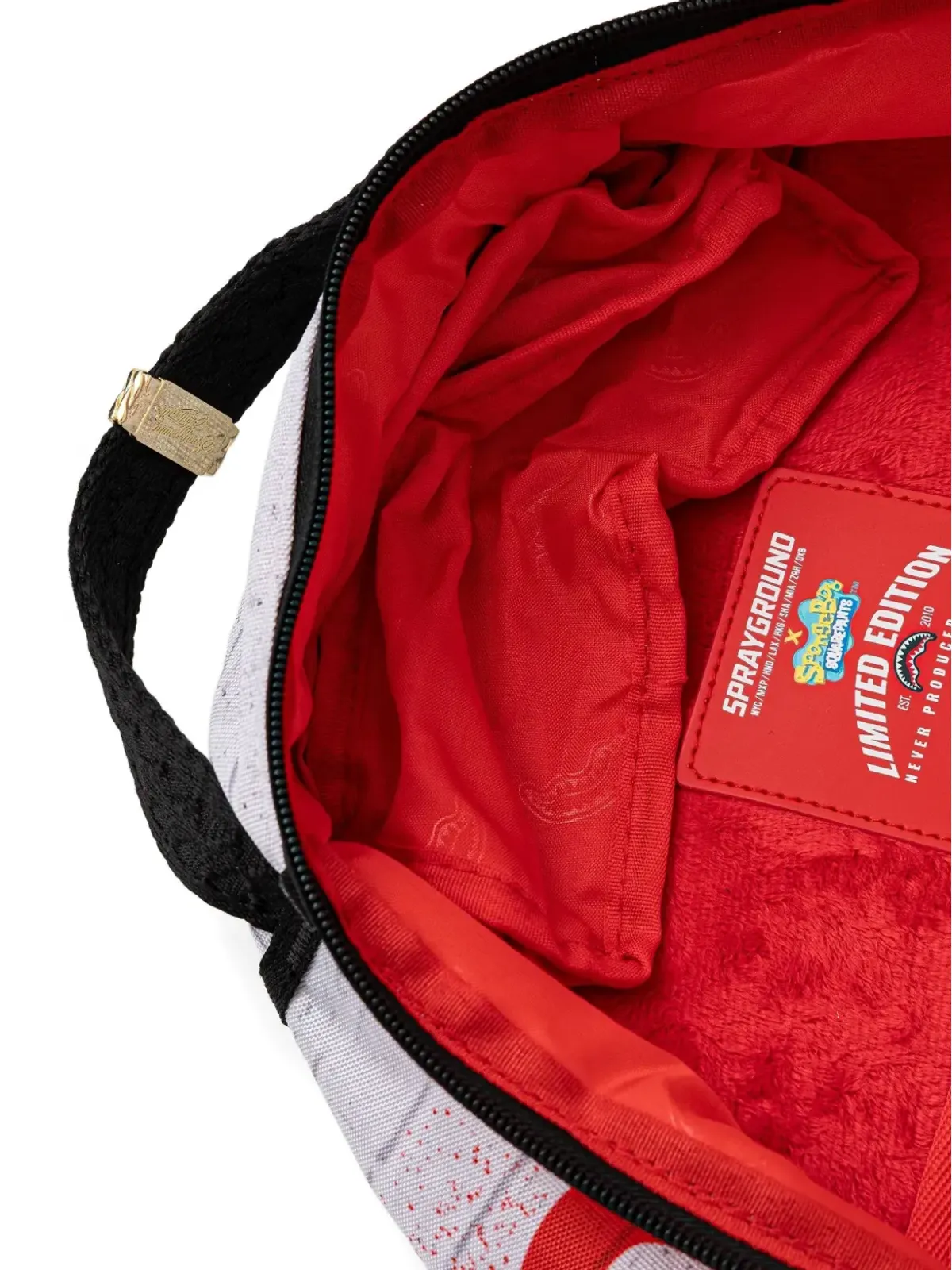 Sprayground スポンジボブプリントバックパック（ホワイト） - 画像4