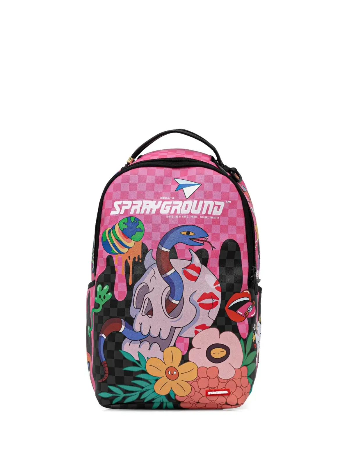Sprayground グラフィックプリントバックパック ピンク - 画像1