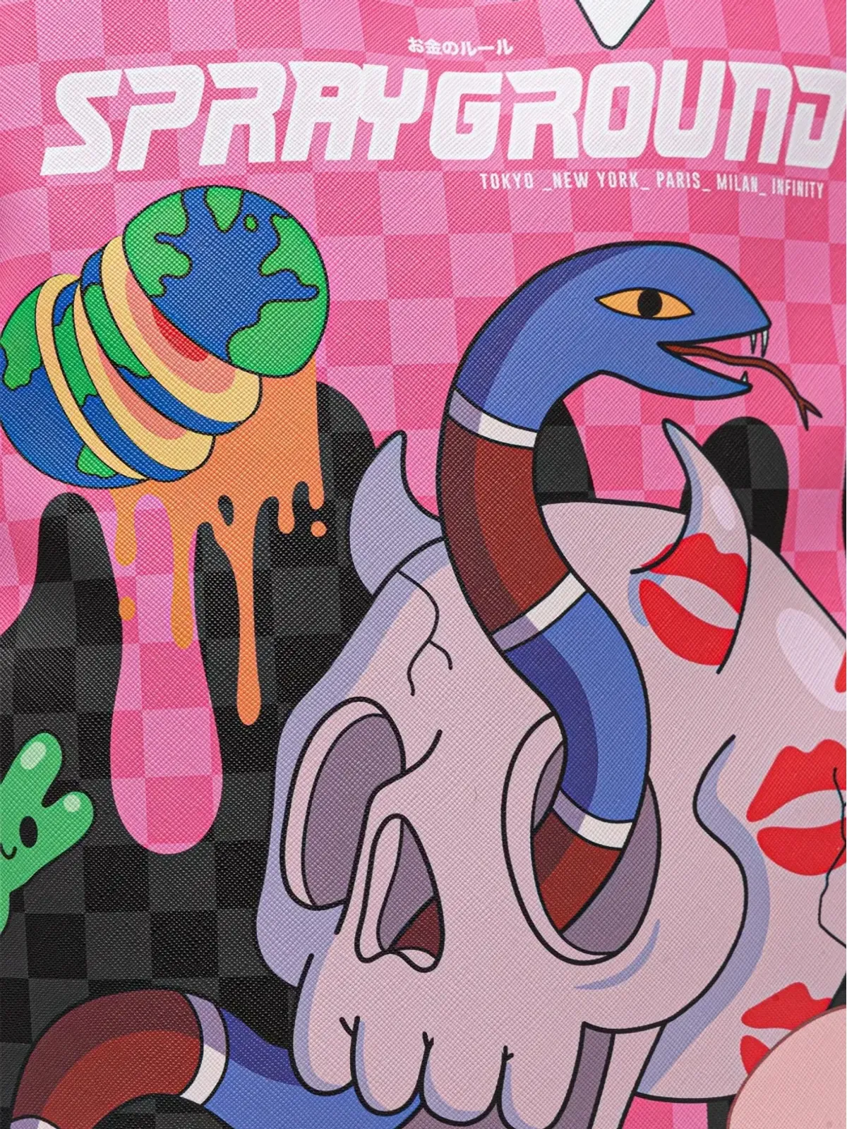 Sprayground グラフィックプリントバックパック ピンク - 画像5