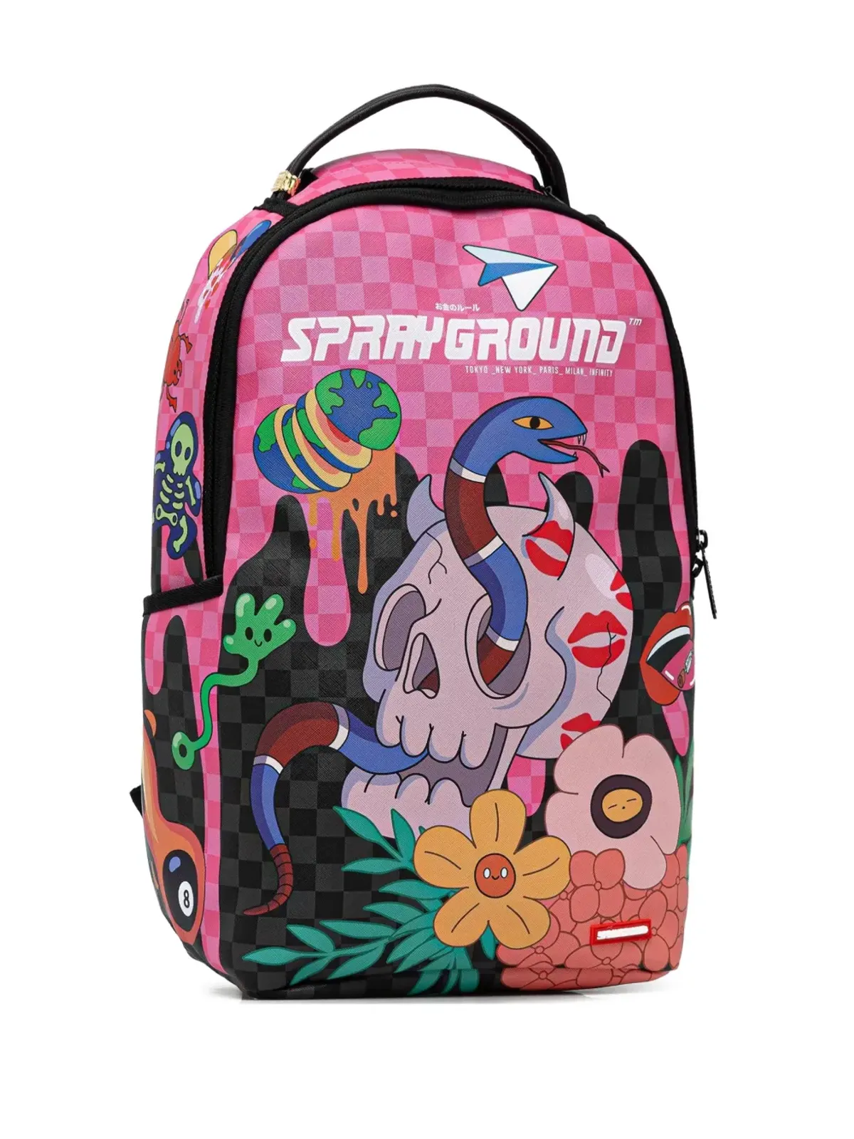 Sprayground グラフィックプリントバックパック ピンク - 画像2