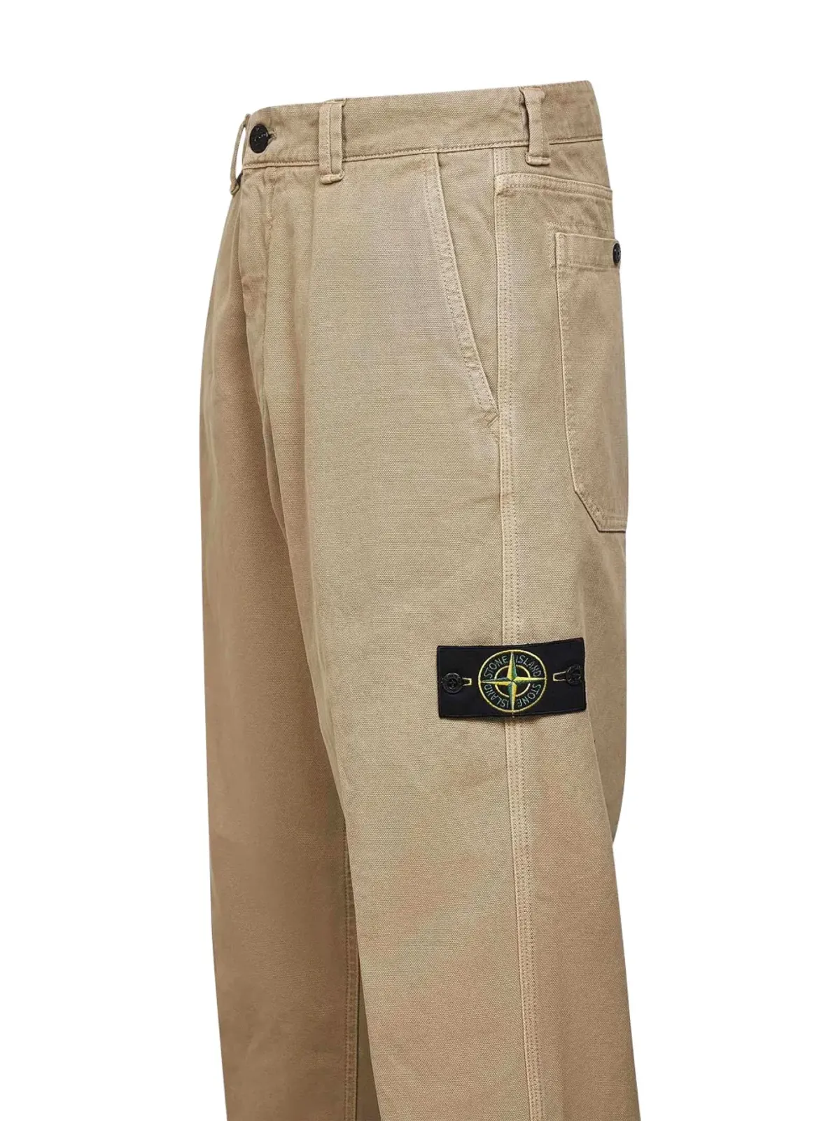 Stone Island ロゴバッジ トラウザーズ - 画像3