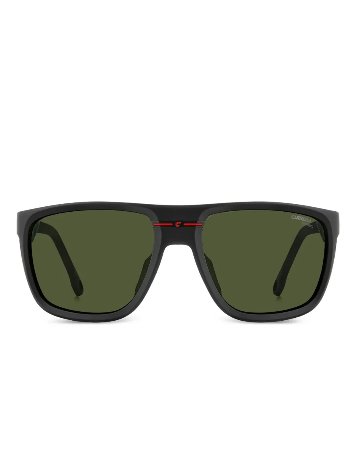 Carrera 長方形サングラス ブラック - 画像1