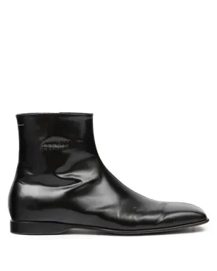 MM6 Maison Margiela スクエアトゥ アンクルブーツ（ブラック） - サムネイル1