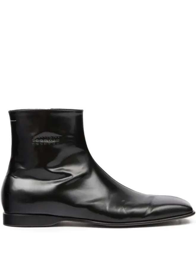 MM6 Maison Margiela MM6 Maison Margiela スクエアトゥ アンクルブーツ（ブラック）の商品画像