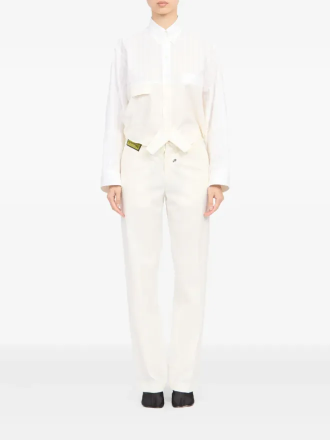 MM6 Maison Margiela MM6 Maison Margiela ポケット付き長袖シャツ ホワイトの商品画像