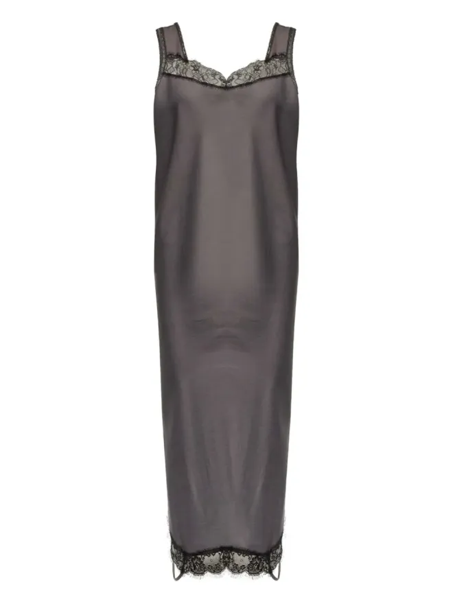 MM6 Maison Margiela MM6 Maison Margiela レーストリム ミディドレスの商品画像