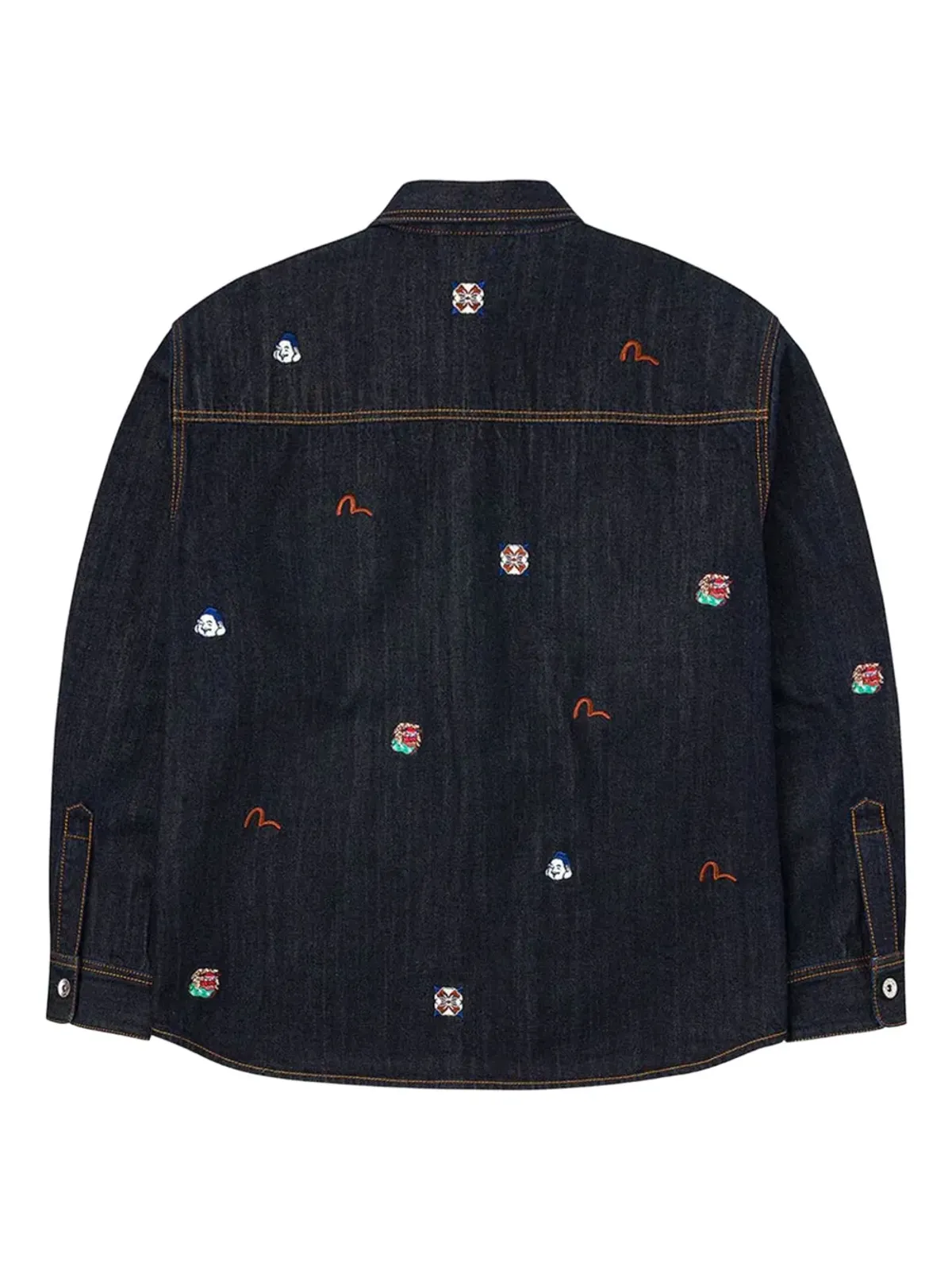 EVISU embroidered pocket shirt - 画像2