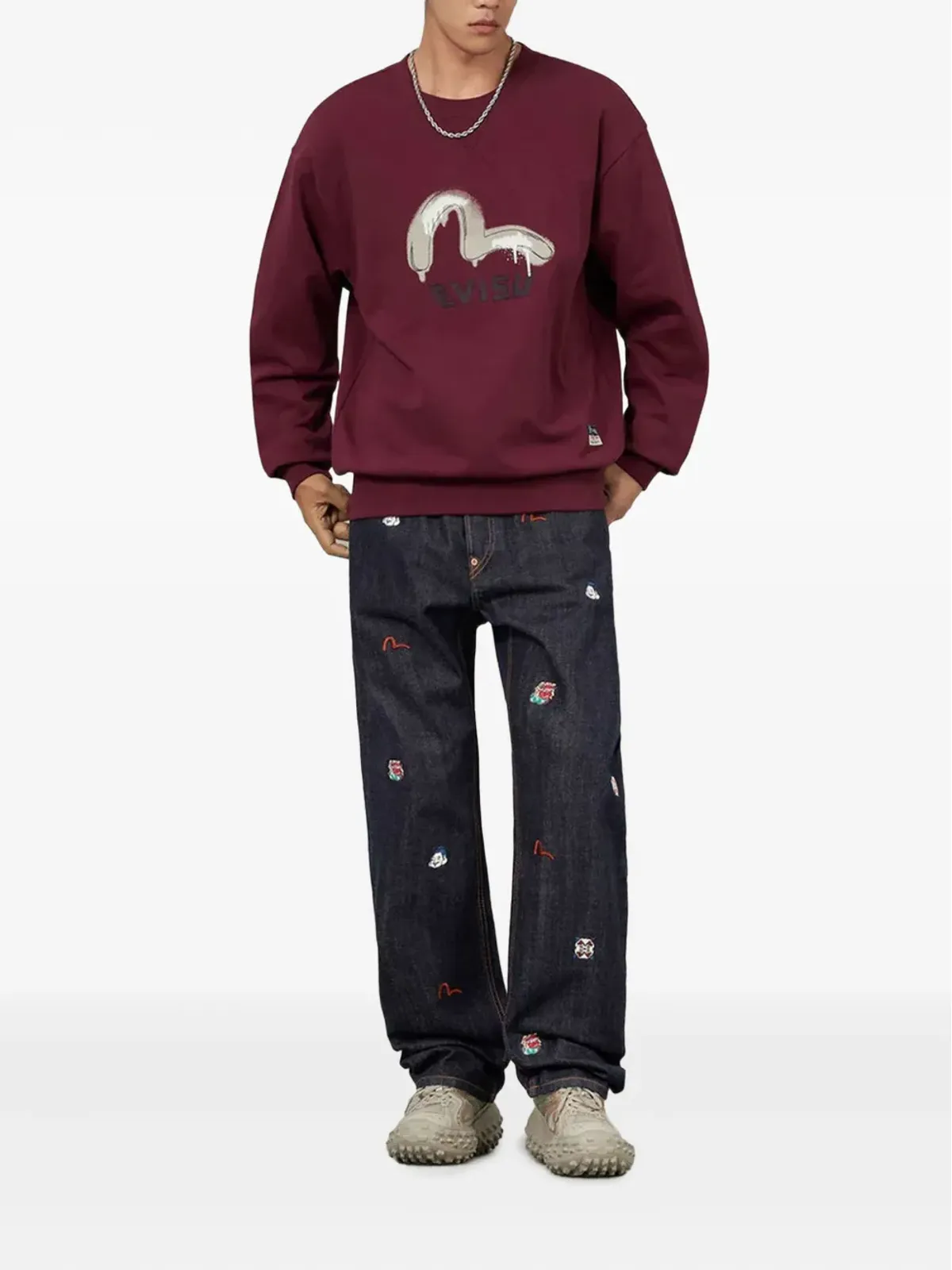 EVISU 刺繍デニムジーンズ - 画像2