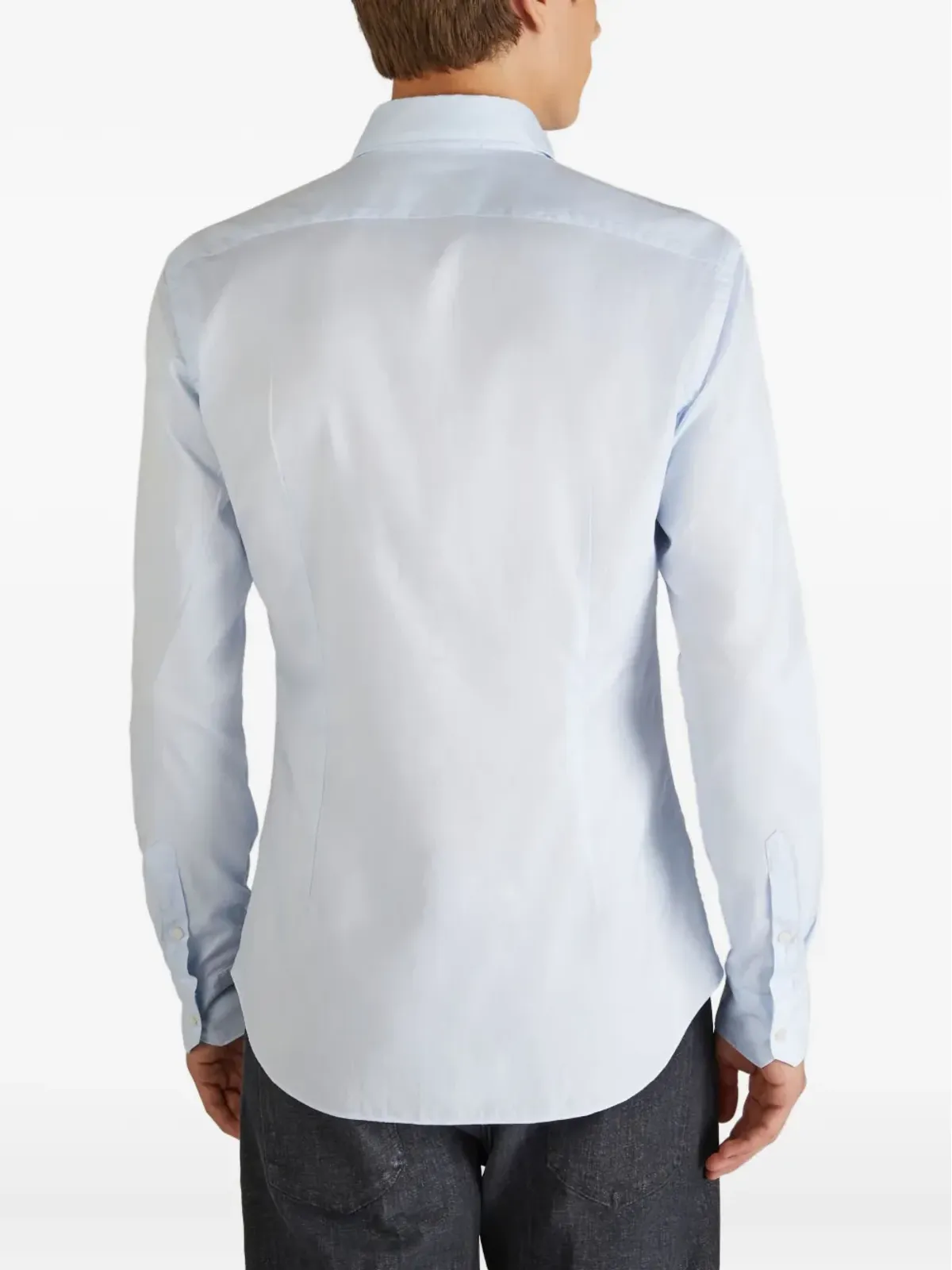 Glanshirt コットンシャツ ブルー - 画像4