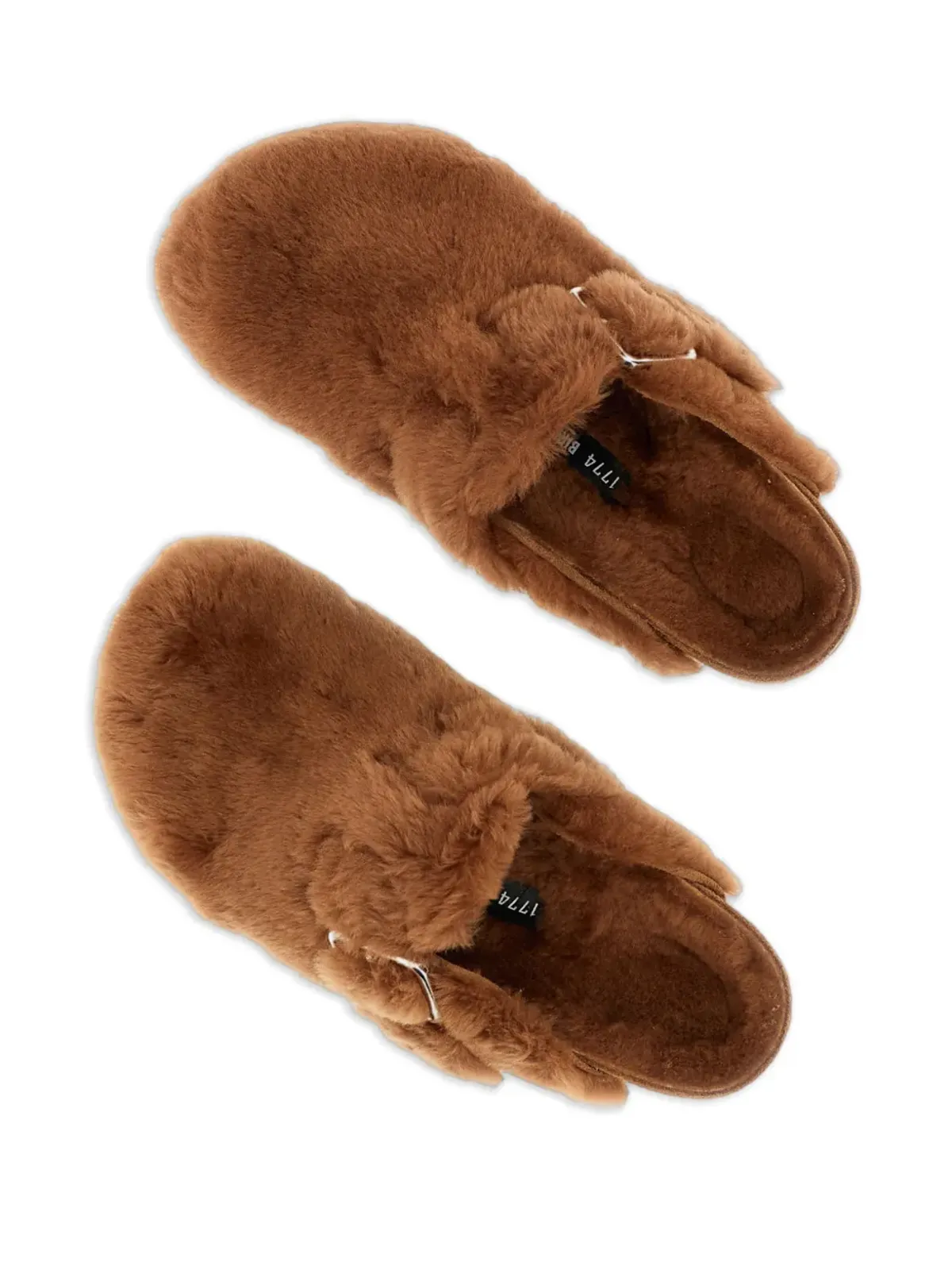 BIRKENSTOCK 1774 ラムシアリング バックルストラップ ミュール - 画像4