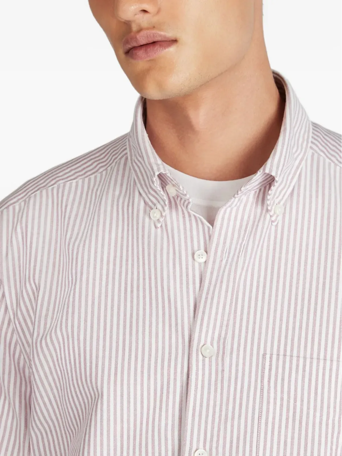 Glanshirt ストライプオックスフォードコットンシャツ - 画像5