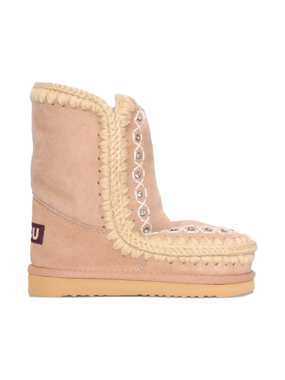 Mou Kids Eskimo rhinestones-details ブーツ - 画像2