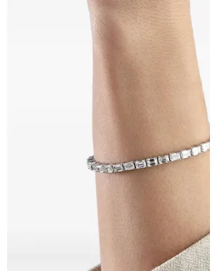 Jewels Aficionado 18Kホワイトゴールド エメラルドカット ダイヤモンド ブレスレット - サムネイル2