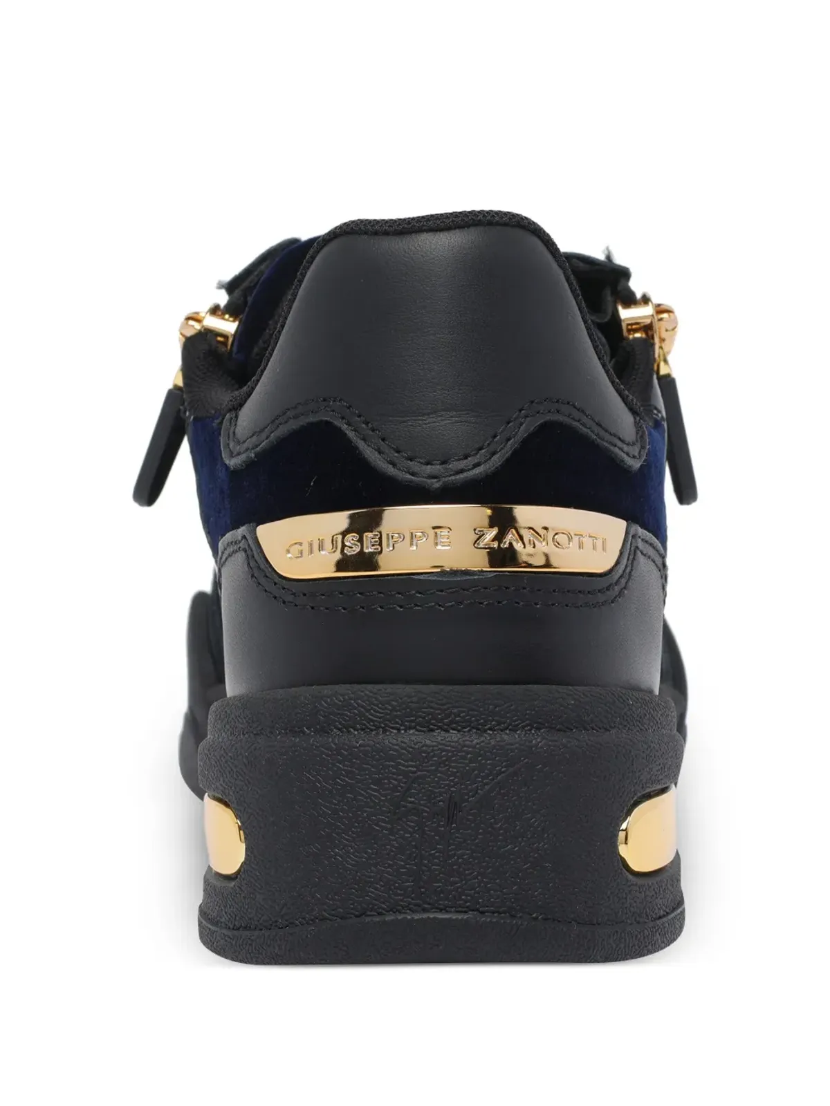 Giuseppe Zanotti ジップ付きラウンドトゥスニーカー ブラック - 画像3