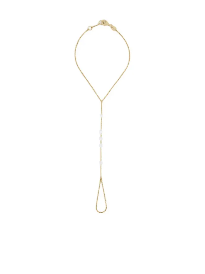 Jewels Aficionado Jewels Aficionado 18Kイエローゴールド ローズカットダイヤモンド ハンドチェーン ブレスレットの商品画像