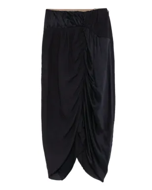 Ziggy Chen ギャザー入りミディスカート（ブルー） - サムネイル1