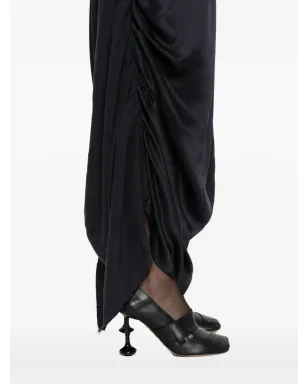 Ziggy Chen ギャザー入りミディスカート（ブルー） - サムネイル5