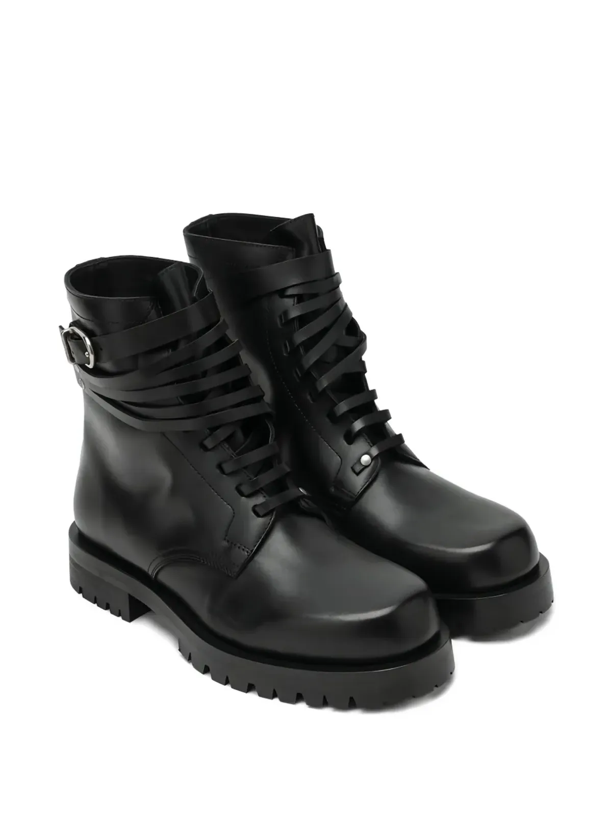 Durazzi Milano バックルストラップ ブーツ - 画像2