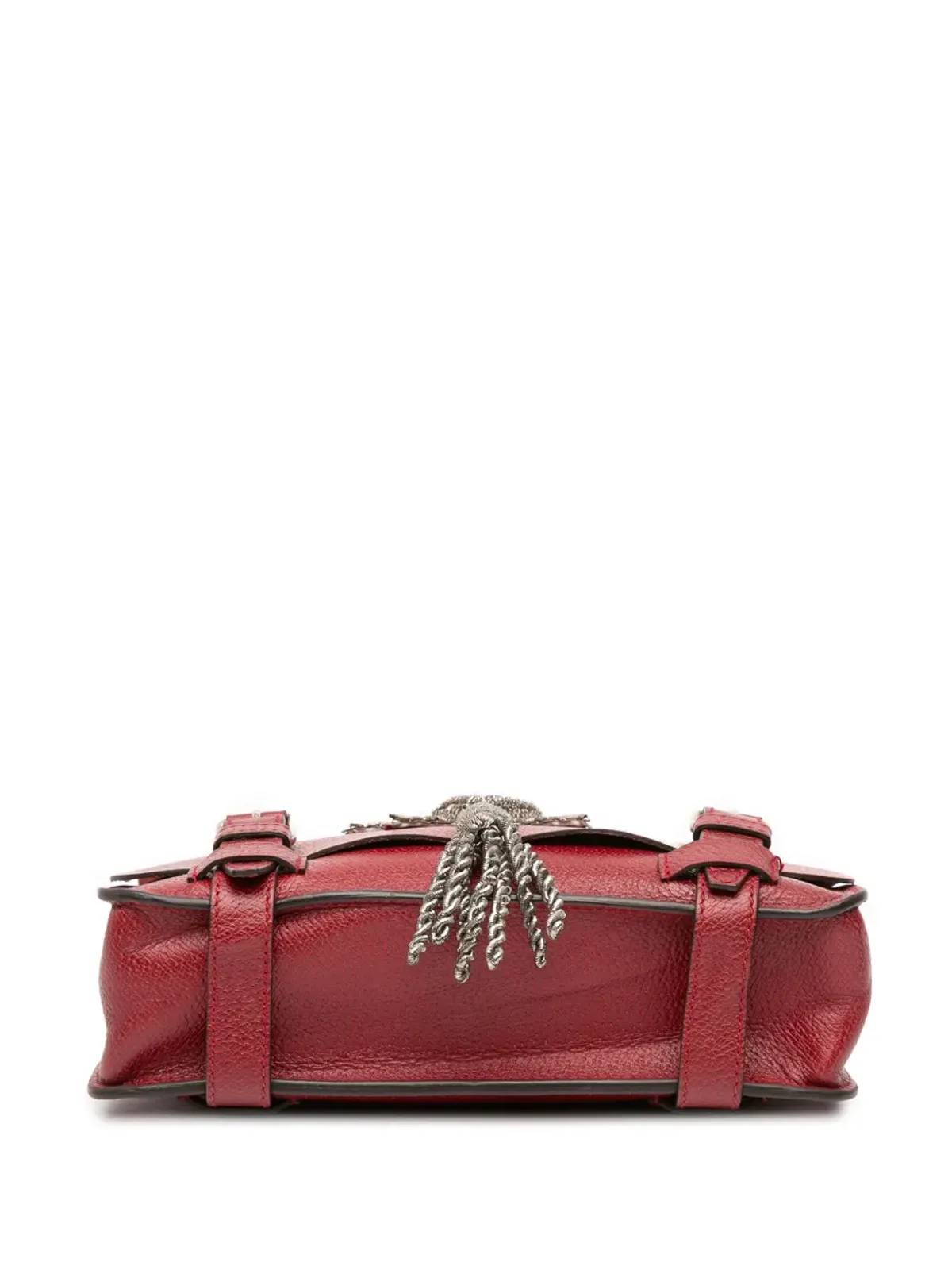 Gucci ビンテージ 2016-2025 レザー バンブー コンバーチブル トップハンドル バッグ サッチェル - レッド - 画像4