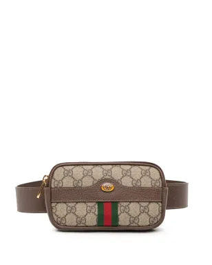 ビンテージ Gucci GG Supreme ウェブ オフィディア ベルトバッグ ブラウン - サムネイル1